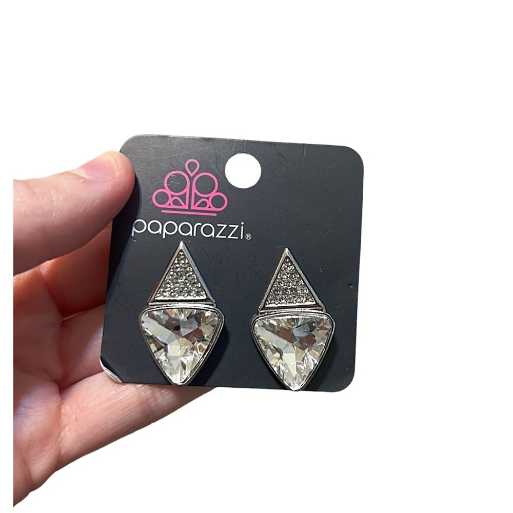 Paparazzi Necklace & Earrings Set Red Silver Tone New in Package - Picture 5 of 5
